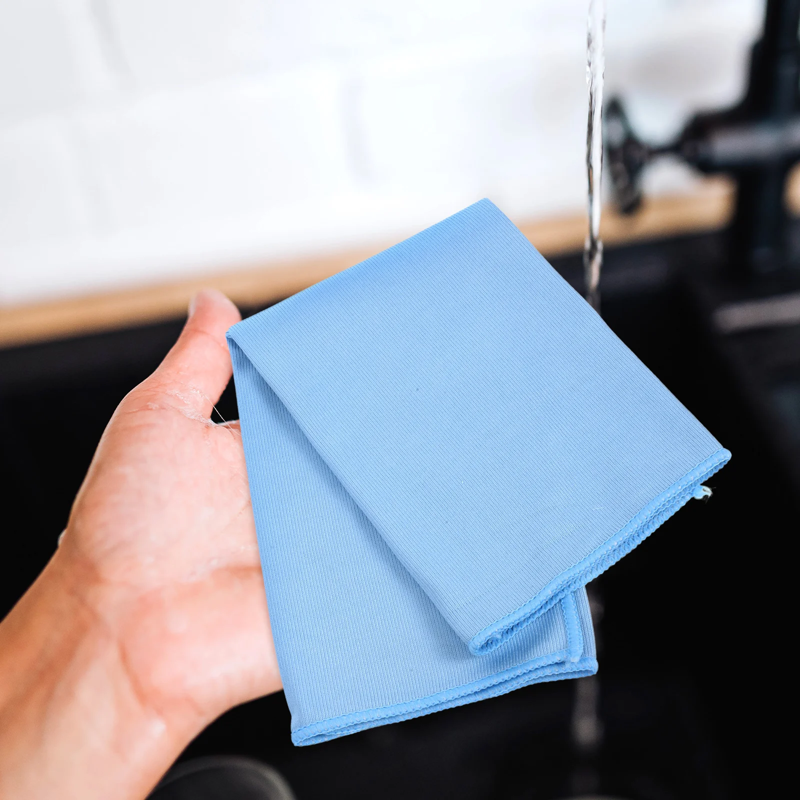 

4pcs 40x40 Blue Cleaning Cloth Microfiber Glass Window Car Mirror Washable Reusable Kitchen Bath Travel Home Cleaning Cloth