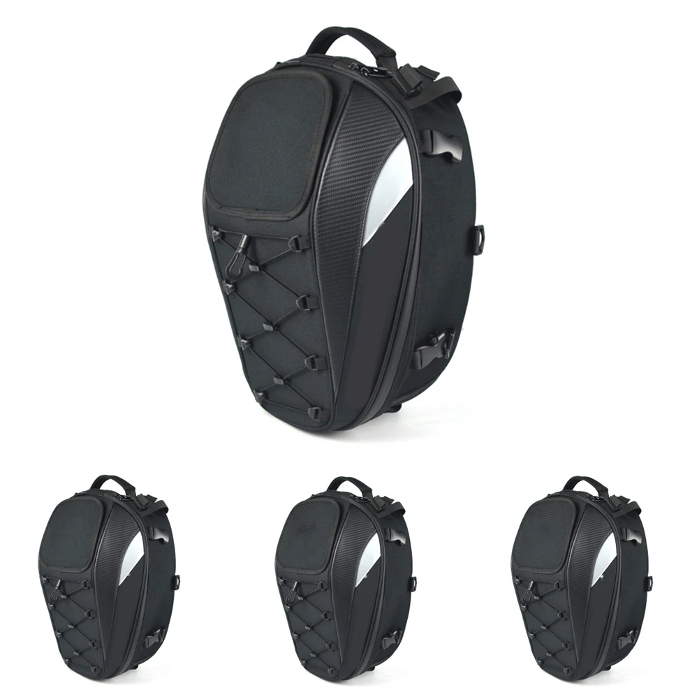 

Waterproof Motorcycle Tail Bag Multi Functional Rear Motorcycle Seat Bag High Capacity Motorcycle Backpack