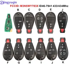 Jingyuqin – porte-clés de voiture à distance, 433Mhz, 7941, pour Chrysler Town & Country, Jeep Grand Cherokee, Dodge, voyage en caravane