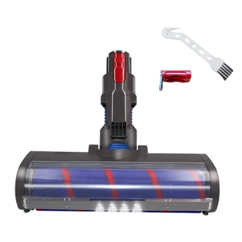 Для Dyson V15 V11 V10 V8 V7 насадка для пылесоса мягкая роликовая щетка замена с подсветкой для пыли для очистителя твердой древесины
