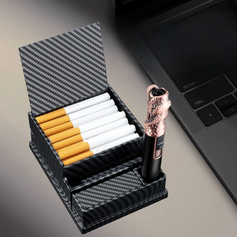 Sturdy Portable Cigarettes Case Automatic Eject One-Click Cigarettes Retrieval Can Store 20 Cigarettes Box For Indoor Outdoor