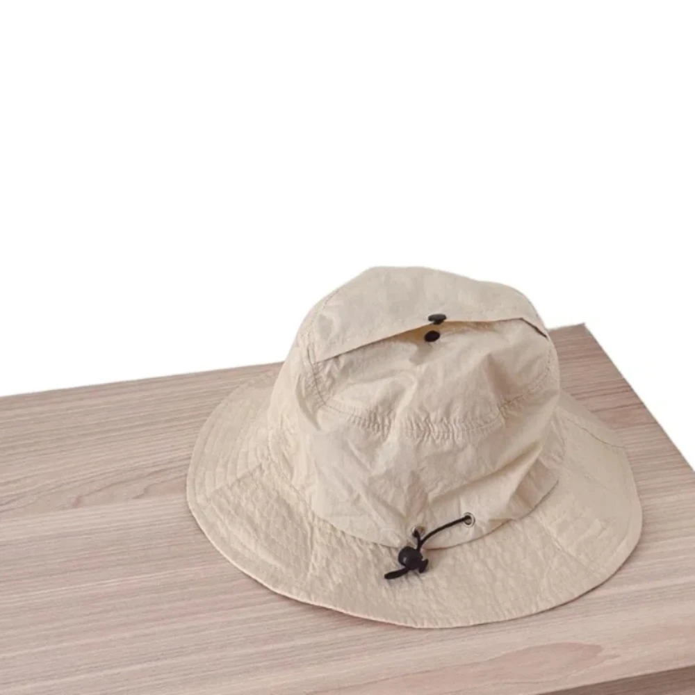 

Korean Style Baby Sun Protection Cap Quick Dry Breathable Kids Bucket Hat Candy Color Foladble Children Fishman Hat Summer