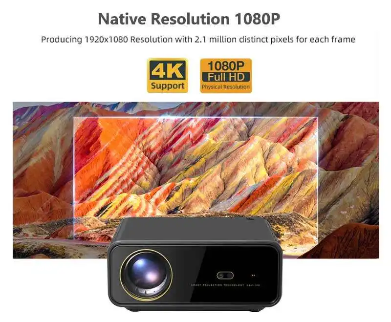 New Arrival 4K Wifi Projector Native 1080p Full Hd Projector Video Android Version Entertainment Home Theater Projector