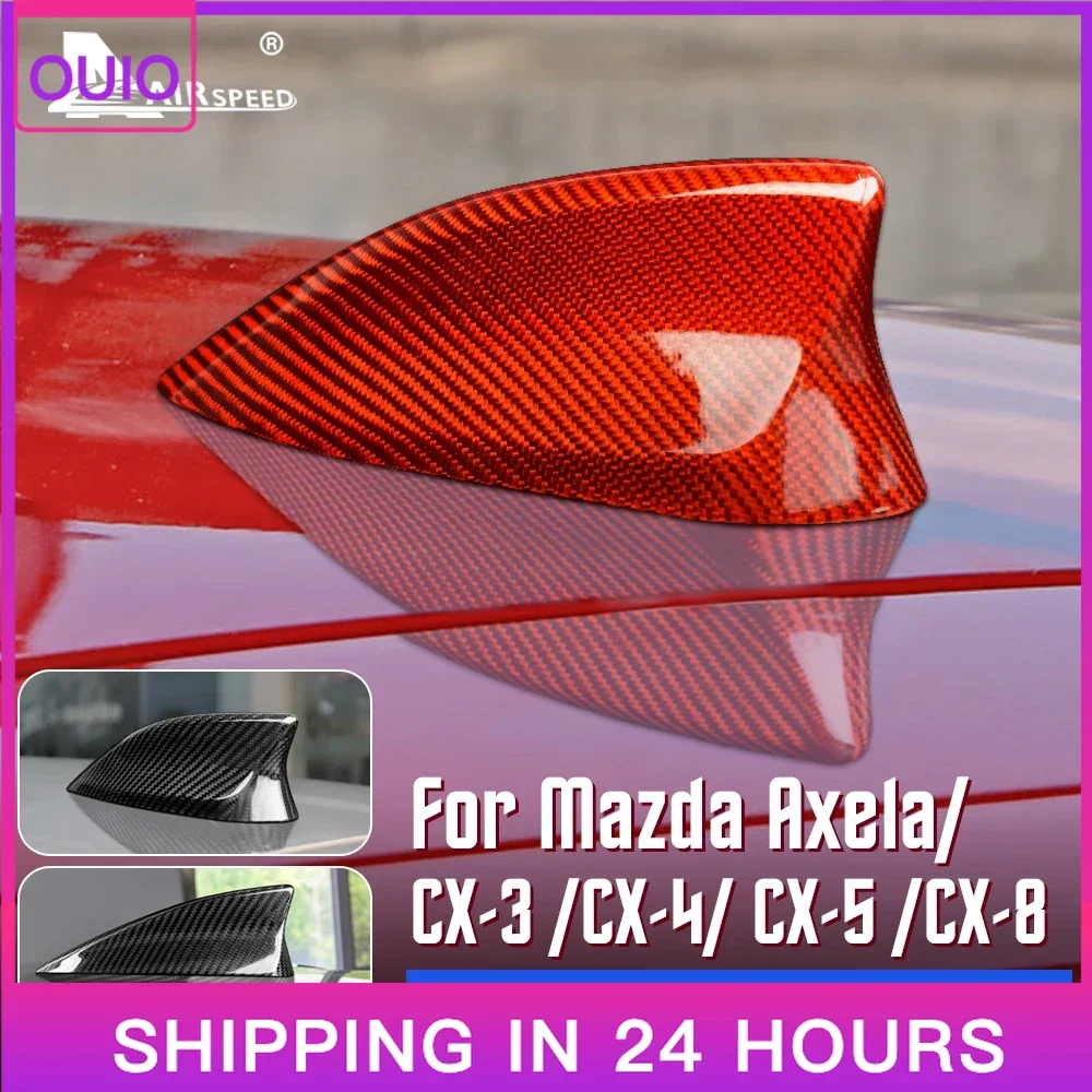 OUIO Car Protective Sticker for Mazda 3 Axela CX-3 CX-4 CX-5 CX-8 Carbon Fiber Exterior Trim Protection Anti-Scratch Trim Sticke