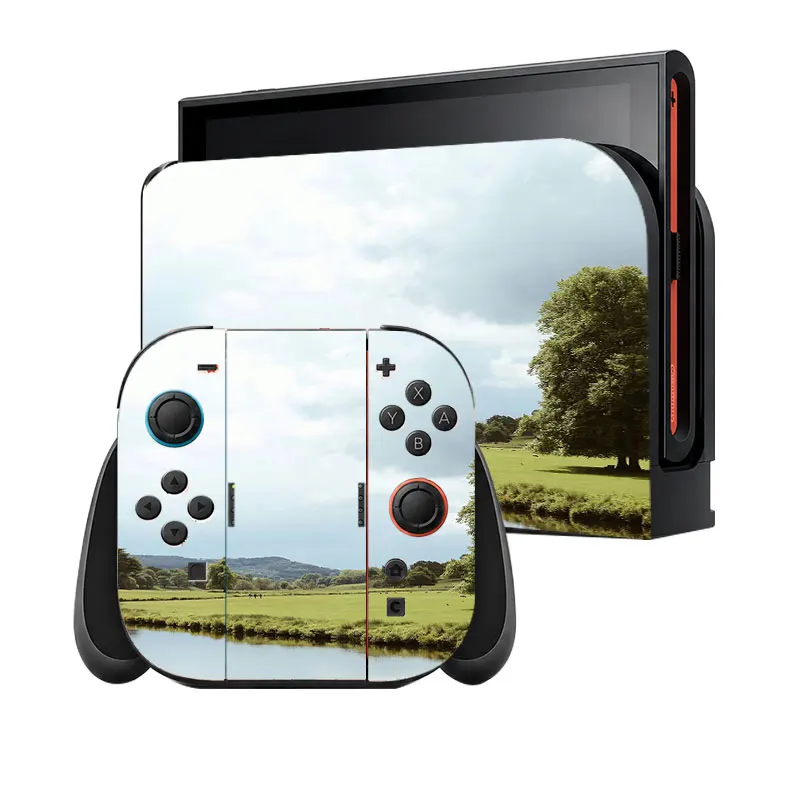 Natural world pattern switch game console skin protection film