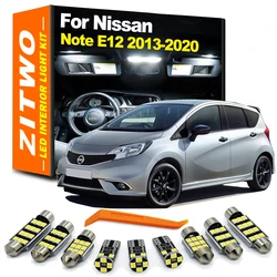 ZITWO 9Pcs Canbus LED Interior Dome Map Light Kit For Nissan Note E12 2013 2014 2015 2016 2017 2018 2019 2020 Car LED Bulb