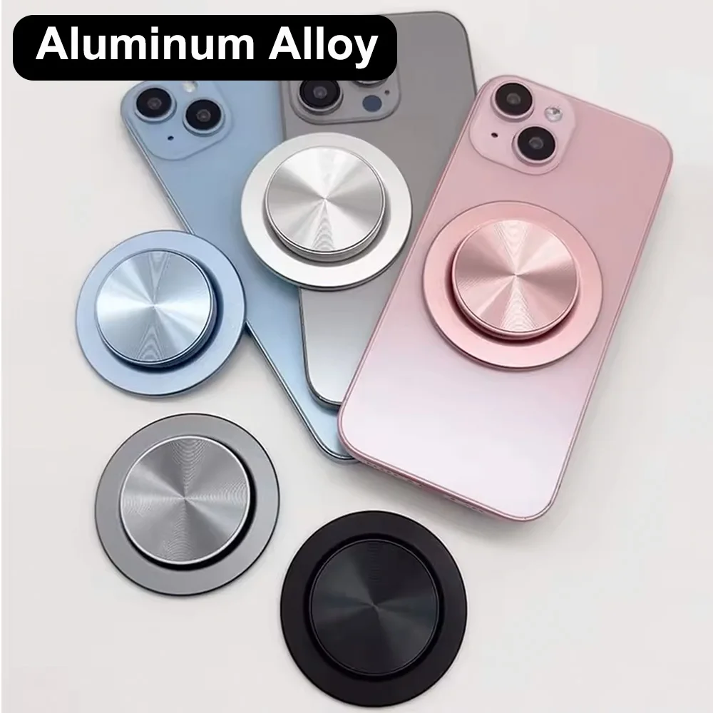 

Aluminum Alloy For MagSafe Cellphone Grip Stand, Magnetic Phone Holder, Collapsible Kickstand with Magnetic Ring for iPhone