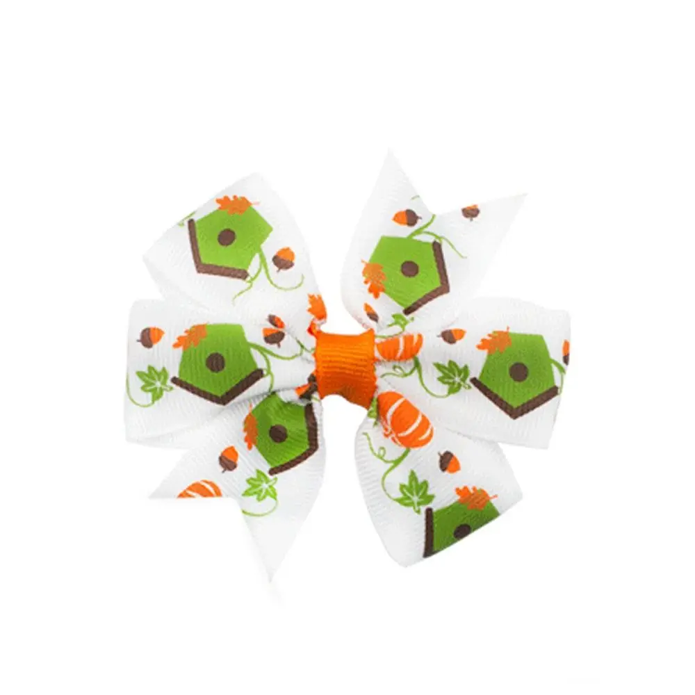

Fashion Skeleton Halloween Bow Hair Clip Pumpkin Bat Pumpkin Hairpin Letter Spider Bat Duckbill Clip Cosplay