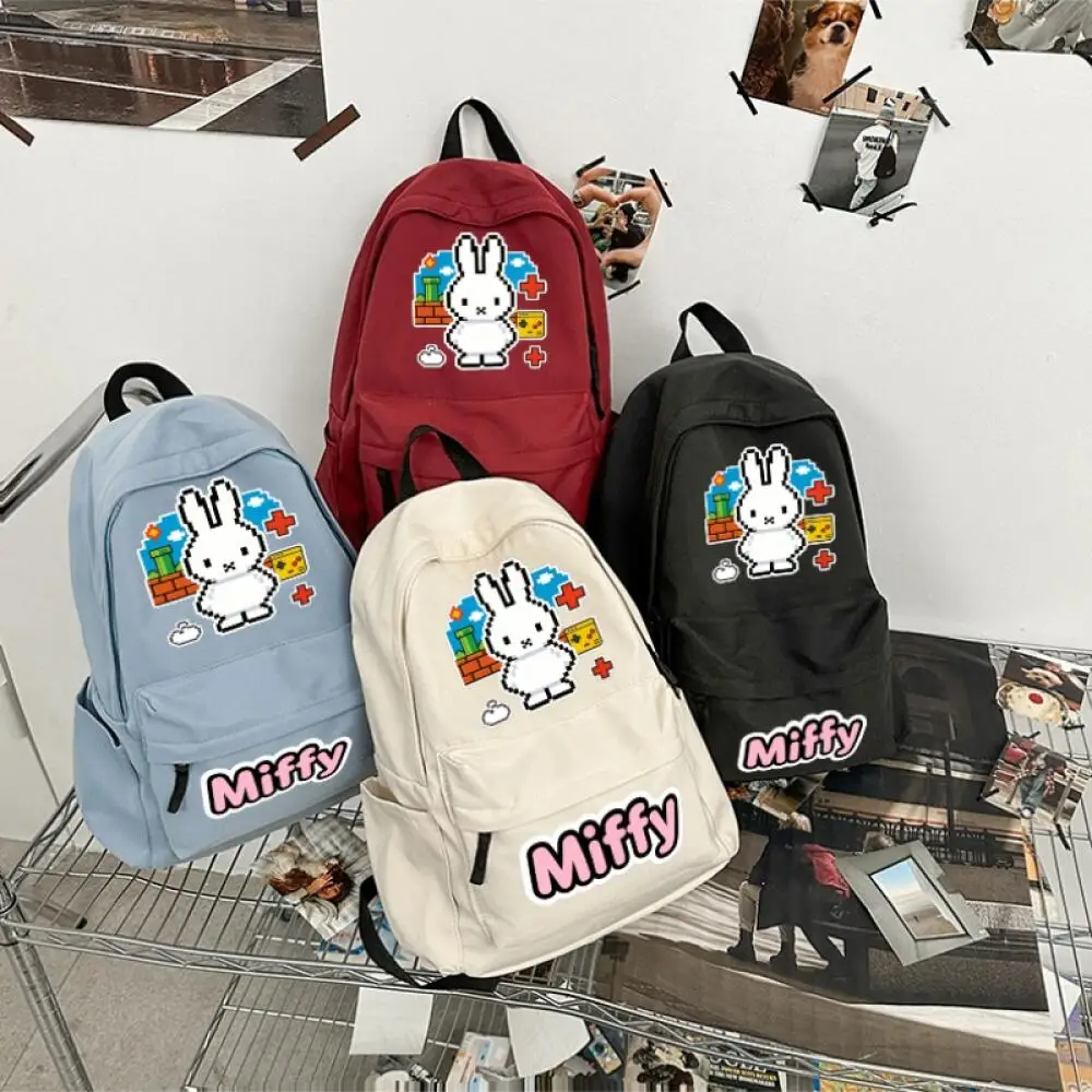 กระเป๋าเป้เดินทางแบบลำลองน้ำหนักเบามิฟฟี่สำหรับผู้ชายและผู้หญิงกระเป๋าเป้นักเรียนความจุขนาดใหญ่การ์ตูนของขวัญน่ารัก