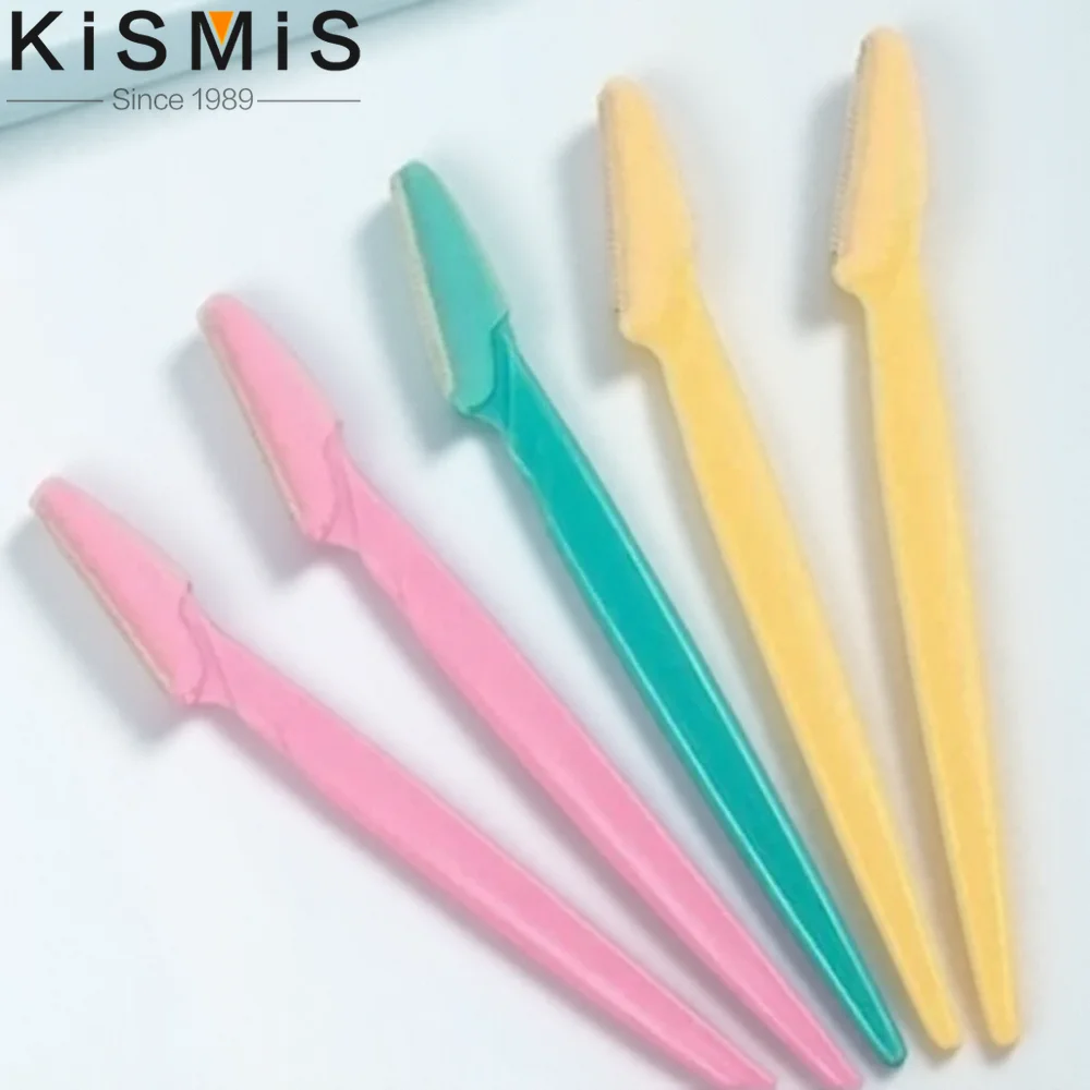 プロのトリマー安全刃 6 個パック眉毛刃顔の脱毛スクレーパーシェーバーメイクアップ美容ツール