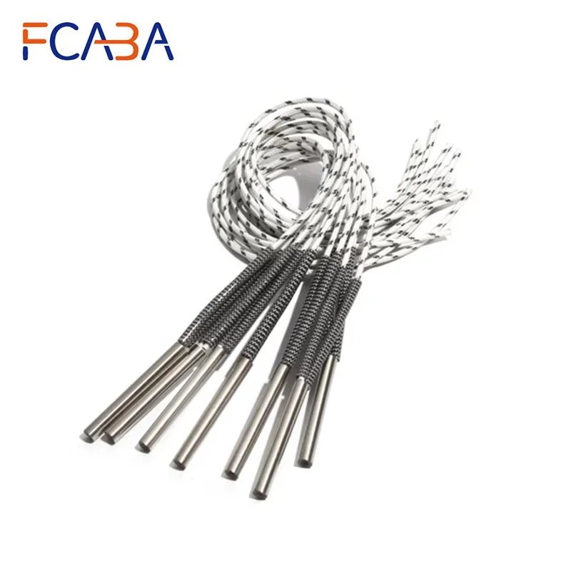FCABA 5PCS 8mm 80~95mm 316SUS Heating Tube 110V/220V/380V Tubular Cartridge Heater 260W/270W/280W/300W/310W Electric Element