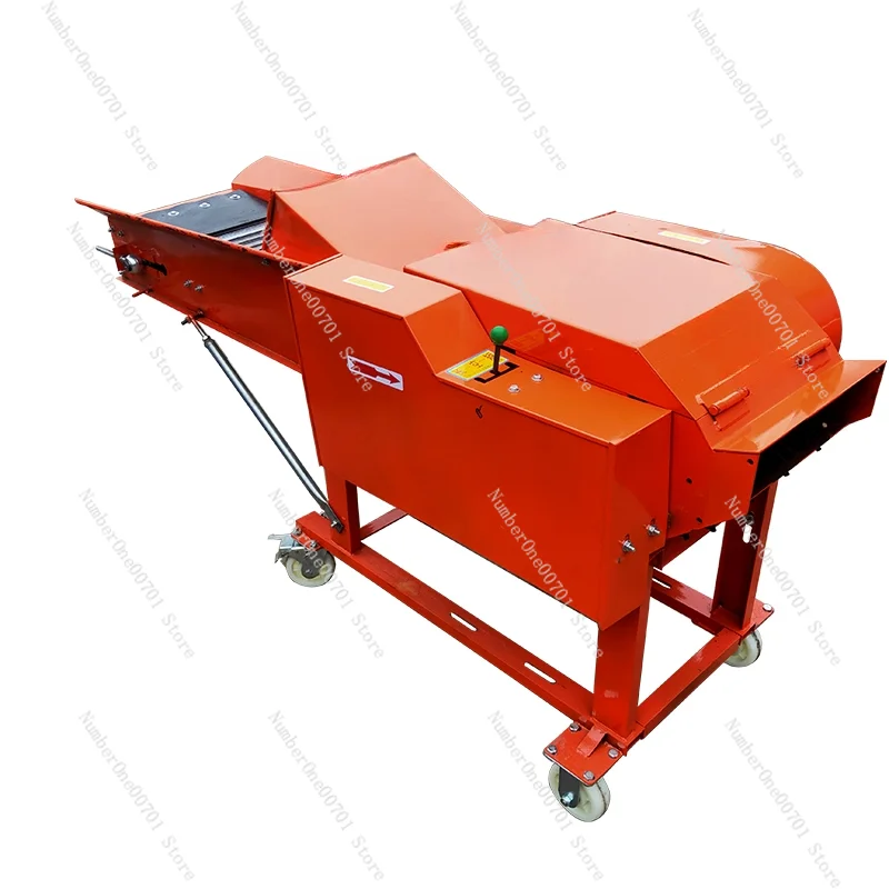 Mini Animal Farm 0.4-1.2t/h Diesel Electric Gasoline Driven Feed Crusher Grass Cutting Chaff Cutter Machine