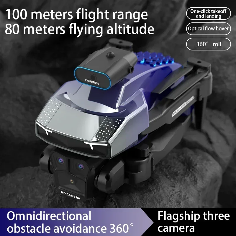 MHD Optical Flow ตําแหน่งมอเตอร์ไร้แปรง 90 องศาหลีกเลี่ยงอุปสรรค H3 Drone One Key Takeoff Landing พับของเล่นกลางแจ้ง