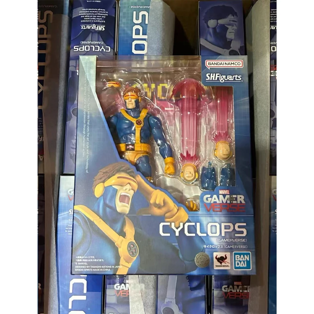 لعبة مجسمة أصلية 100% متوفرة في المخزون من Bandai S.H.Figuarts Marvel Cyclops (نسخة اللعبة)