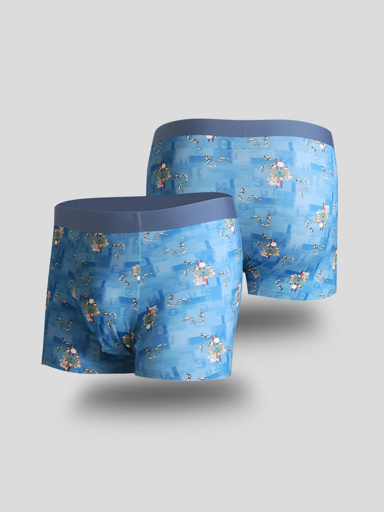 

Men's 60 Modal seamless underwear Breathable antibacterial boxers summer thin boys boxer shorts head