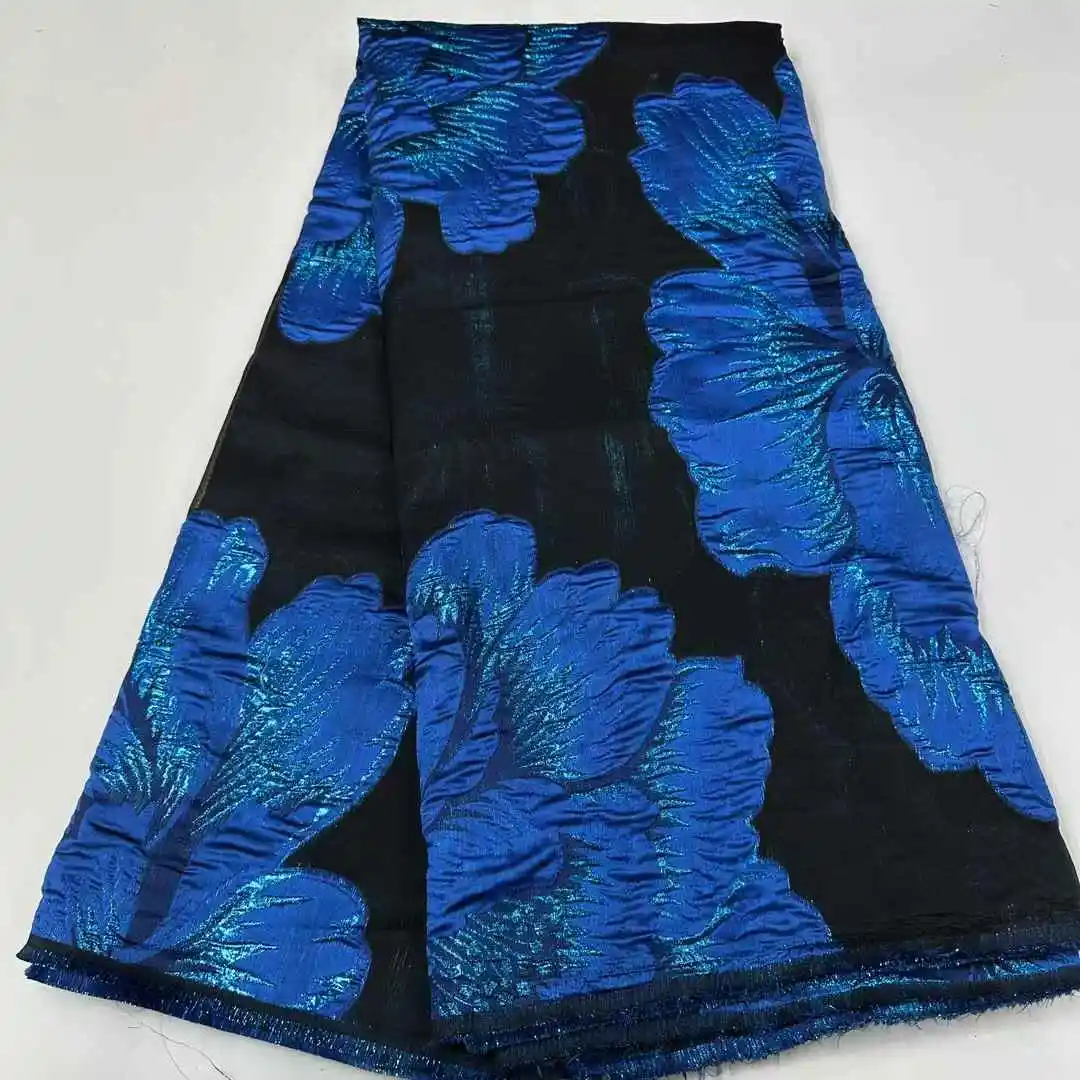 

2025 High Quality African Nigerian Tulle Lace Fabric Organza Guipure Party Dress Brocade Jacquard French Lace For Wedding SZ780