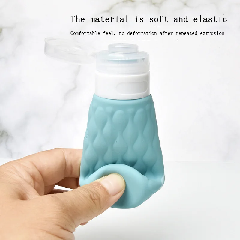 100ml 1/4Pcs Travel Silicone Dispensing Bottle Squeezable Lotion Essence Face Cream Shampoo Cosmetic Empty Storage Bottle