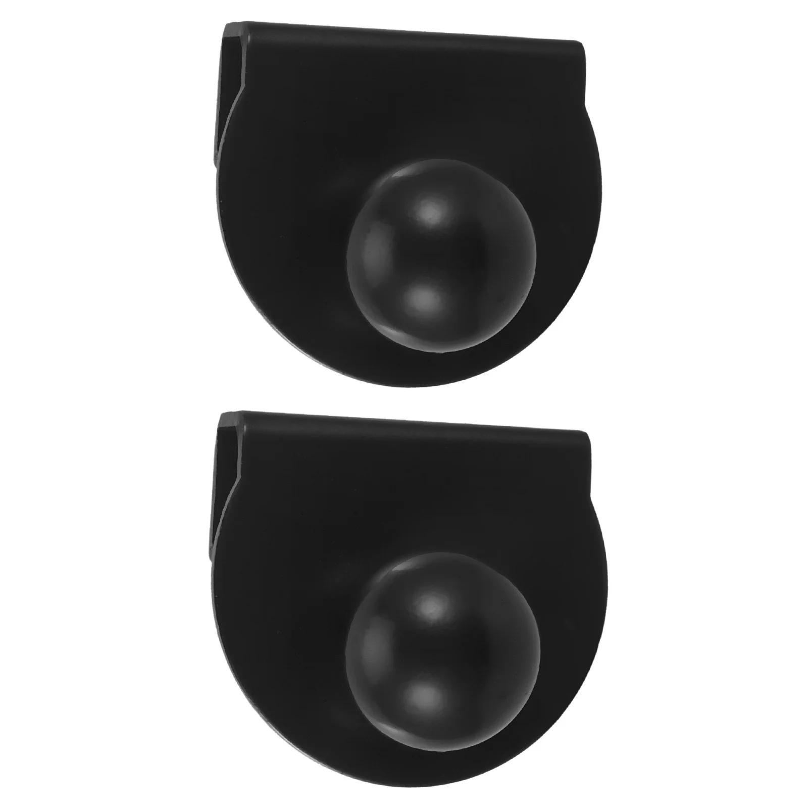 

2Pcs Glass Door Pull Handle Black Sliding Clamp Clips for 5-8Mm Bathroom Shower Showcase Furniture Cabinet Drawer