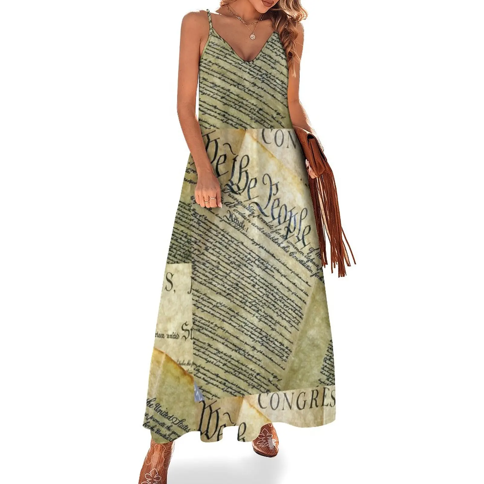 

We the People... Sleeveless Dress dresses for official occasions women long dresses long dress women