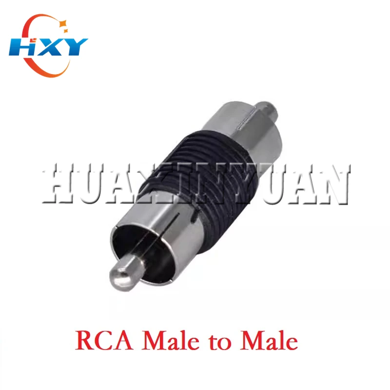 1pcs/Lot tools Straight AV RCA Video Adapter Nickel RCA Male to Male Cable Connector  M/M  Joiner  Coupler  Plug  Audio  Adapter