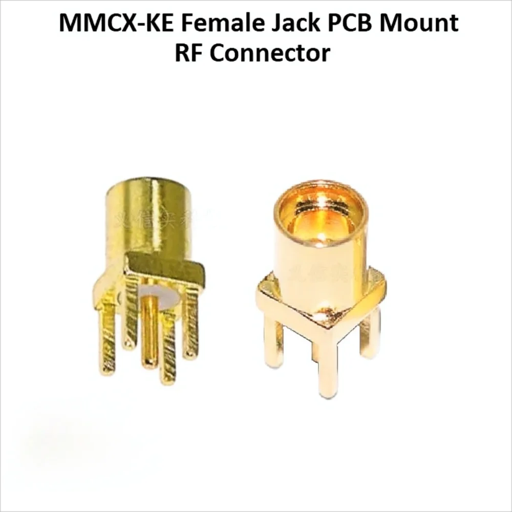 MMCX-KWE MMCX Female Right Angle Jack SMD Socket  Male Plug PCB Mount RF Connector Antenna Socket