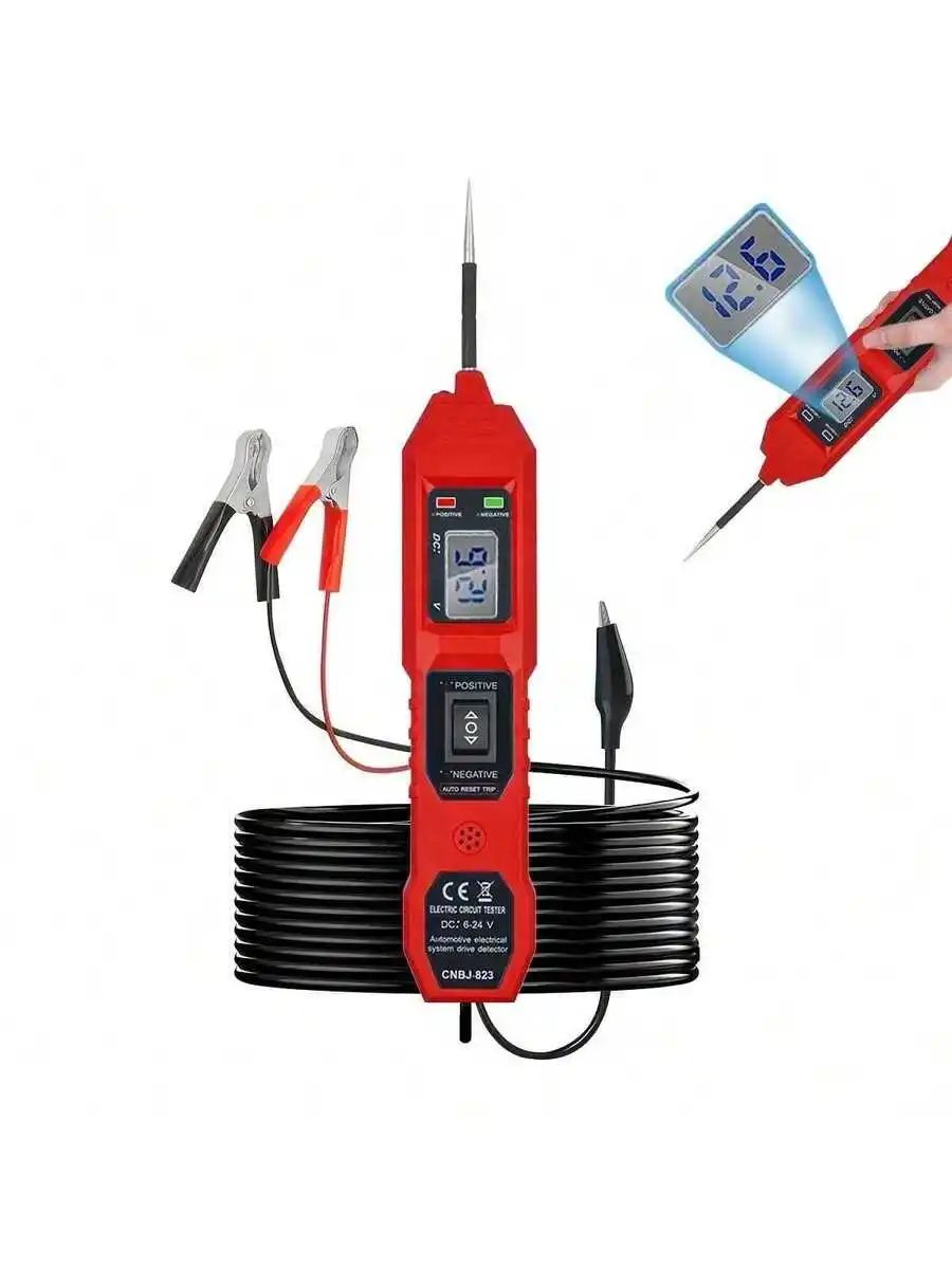 823 Professional Automotive Circuit Tester - Multifunctional Drive Detector With Circuit Switch Capability, OBD-Port Powered,