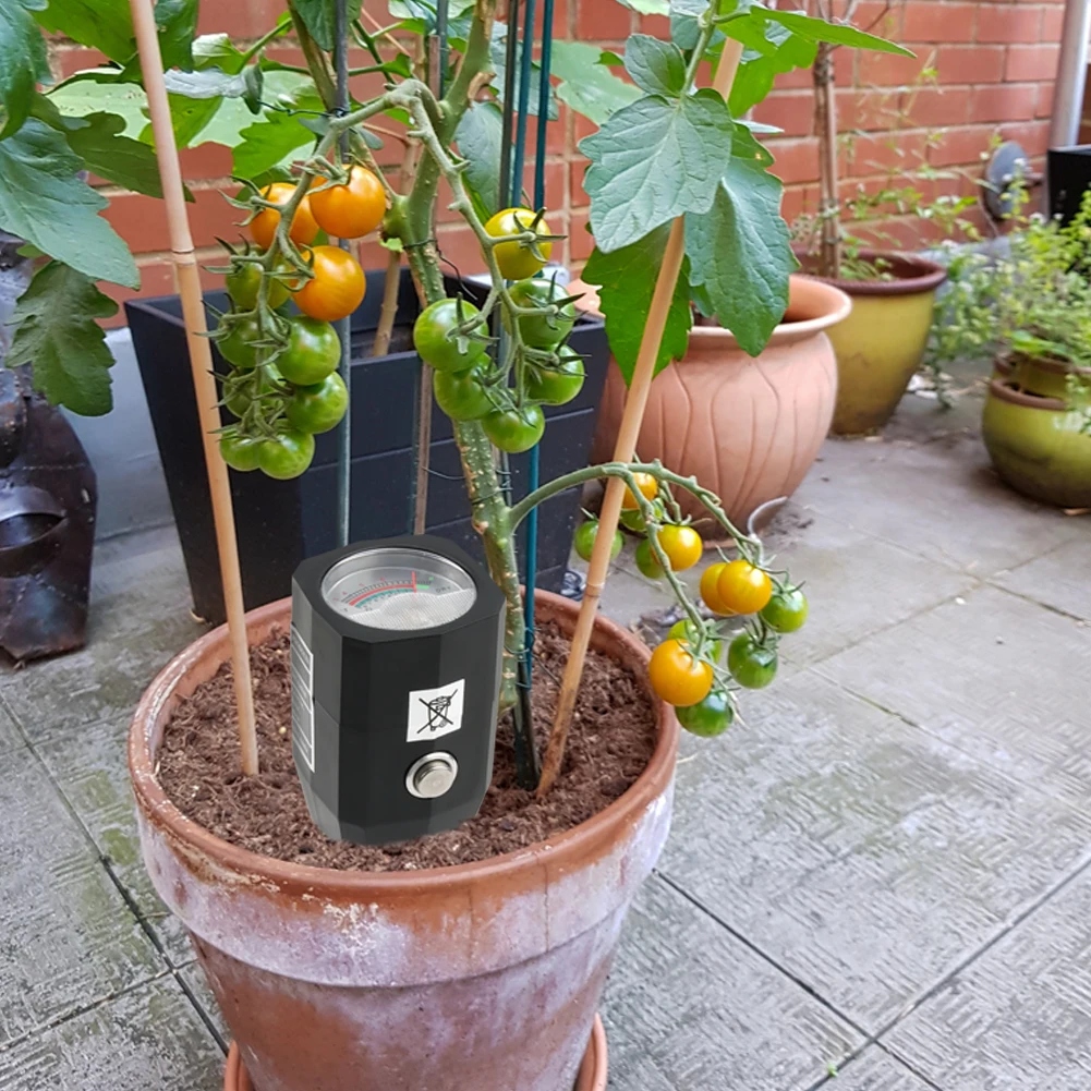 Yieryi Soil PH Meter 2 in 1 Soil Moisture Soil Acidity Sensor Tester Detector Metal Probe for Flower Garden Lawn Farm