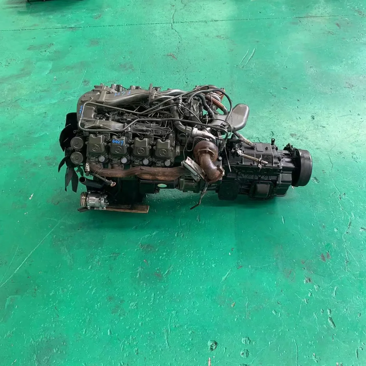 442T for Mercedes Used diesel engine 6 cylinders engine
