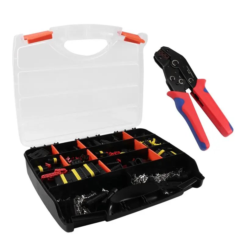 

【FAVORITE!】Automotive Electrical Connector Set- 1008PCS 63 Sets Waterproof Wire Connectors Automotive Plug Connectors