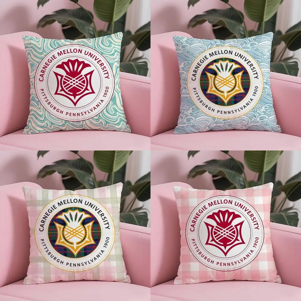 Carnegie Mellon University Cushion Cover Sofa Cushion Cover Personalized Gift Living Room Home Decor Pillow