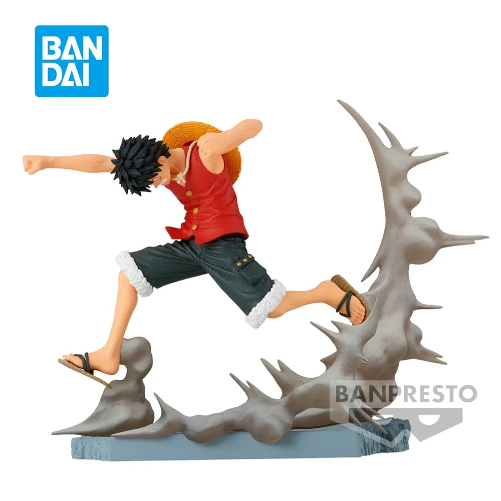 In Stock Bandai One Piece Senkou Zekkei Monkey D. Luffy 8Cm Original Action Figure Anime Pvc Model ornament Collectible Toy gift