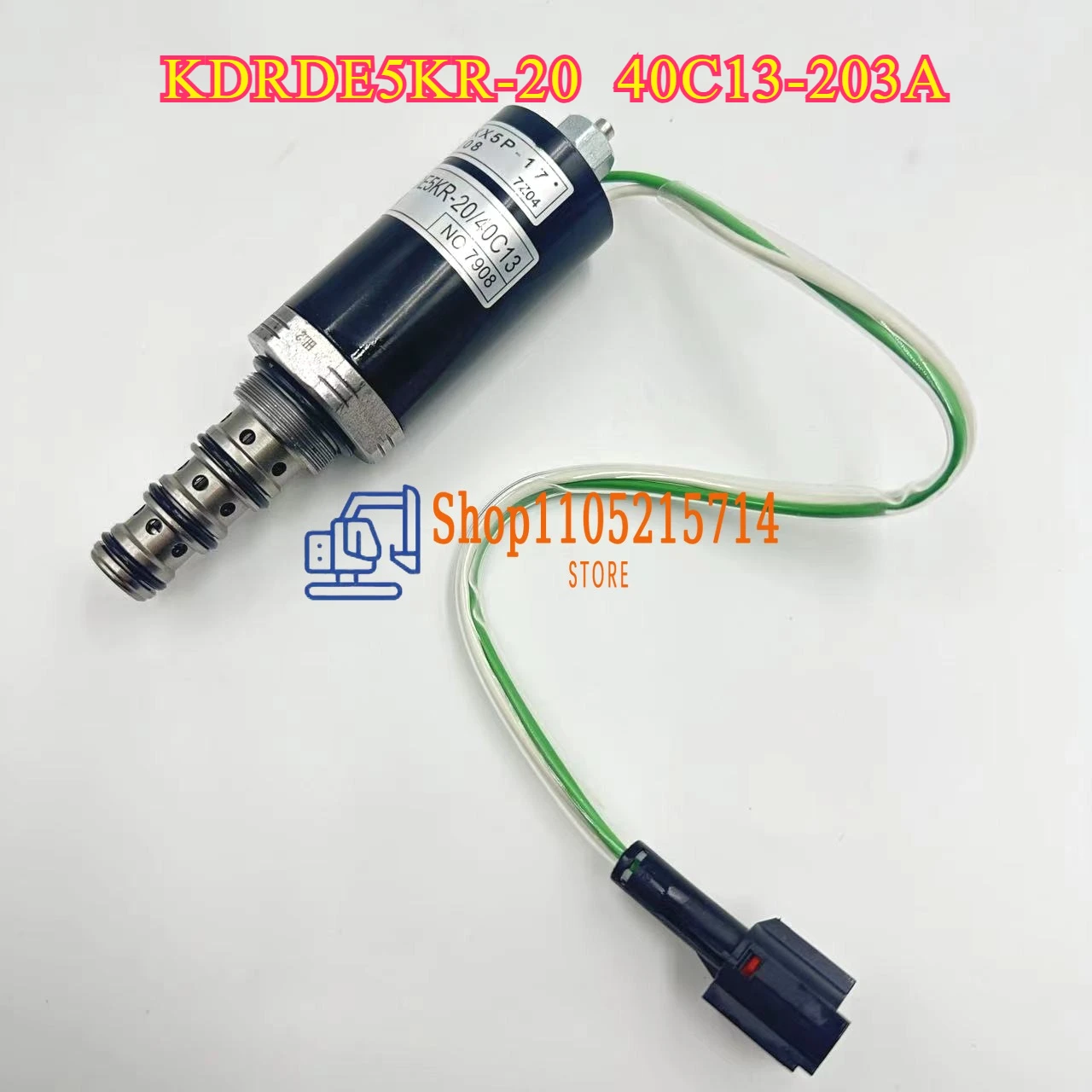 SKX5P-17-208 KDRDE5KR-20 40C13-203A EZ20V00018F1 Solenoid Valve For Kobelco SK200-6E SK230-6E SK200-8 SK120 SK135 SK200 SK210