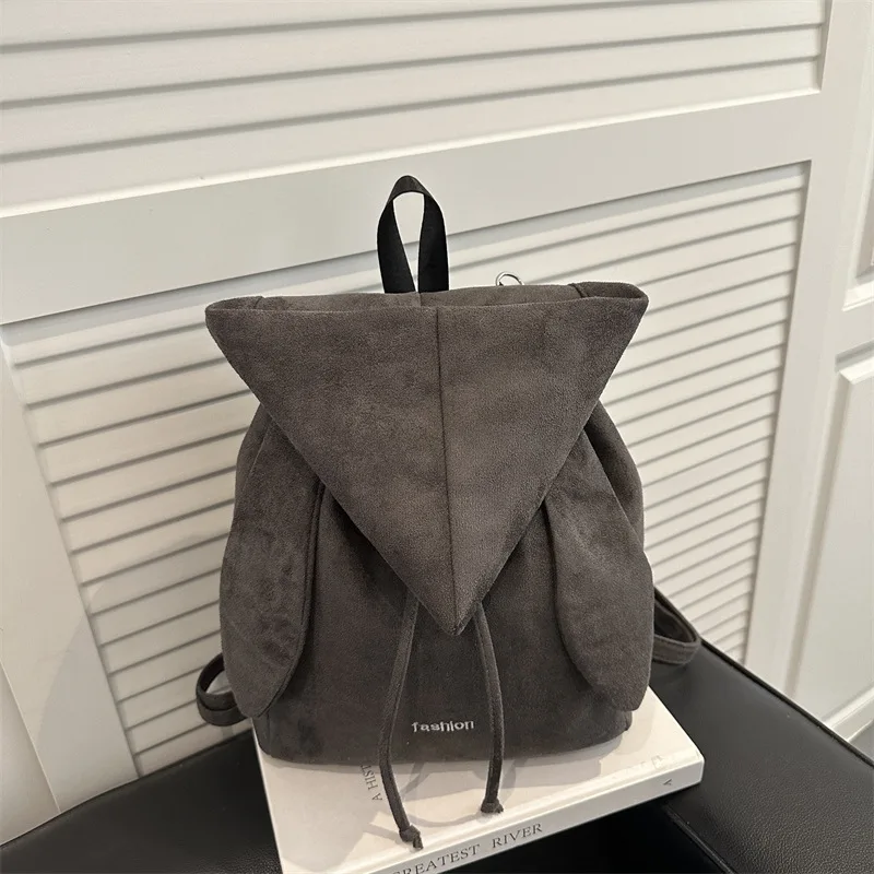 

Новые женские замшевые рюкзаки большой вместимости, повседневные сумки через плечо, ретро-рюкзаки для весны и лета, универсальные текстурированные городские сумки