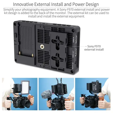 FEELWORLD F5 Pro V4 6 इंच टच स्क्रीन DSLR कैमरा फील्ड मॉनिटर 3DLUT 1920x1080 4K HDMI फील्ड मॉनिटर के साथ लाइव स्ट्रीमिंग के लिए 8 best sales फीलवर्ल्ड f5 - №5