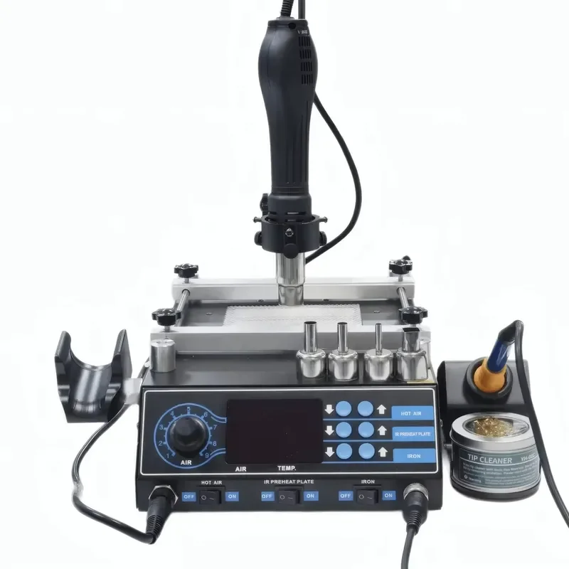 Preheating Soldering Station Brushless Fan Airflow Hot Air Desoldering BGA Rework PCB Electronics Manufacturing