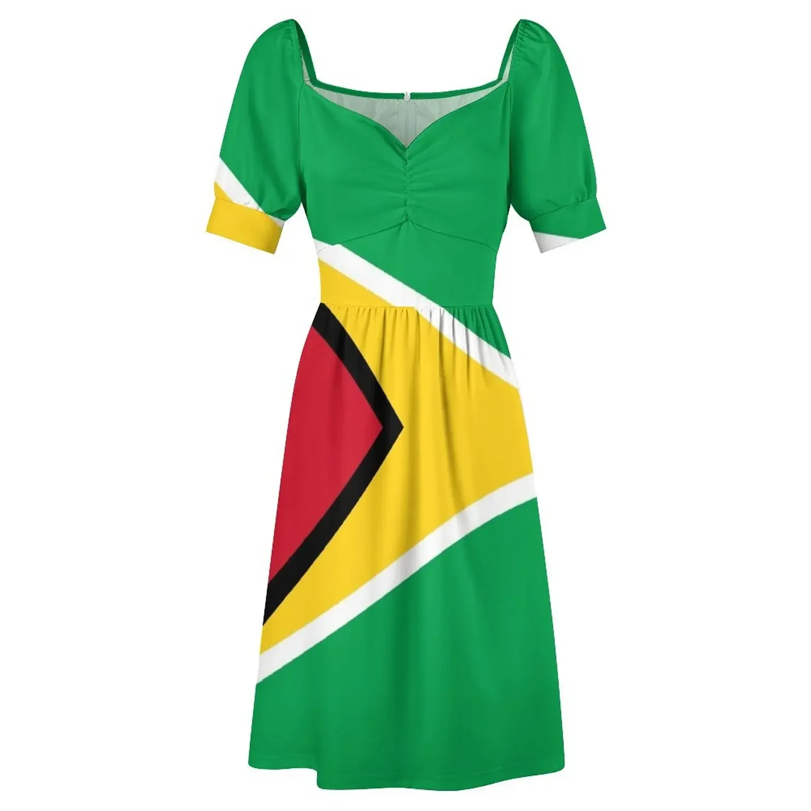 T-Shirt mit Guyana-Flagge – ärmelloses Kleid mit Guyana-Aufkleber, Sommerkleider, ästhetische Kleidung, Kleid