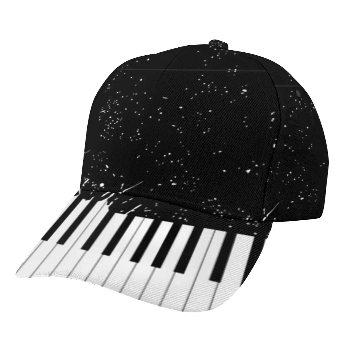 Unisex Outdoor Sport Sunscreen Baseball Hat Running Visor Cap Piano Keyboard