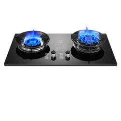 New Gas Stove Dual Stove Household Embedded Natural Gas StoveLiquefied Gas Stove Fierce fire Cooktop