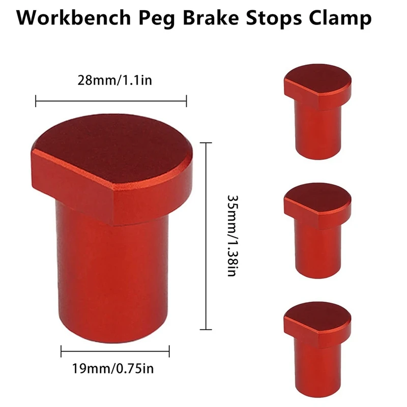 T-Track Planing إيقاف وضع المكونات التخطيط لثقب الكلب ، الكلب مقعد النجارة ، سبائك الألومنيوم منضدة الوتد ، 4