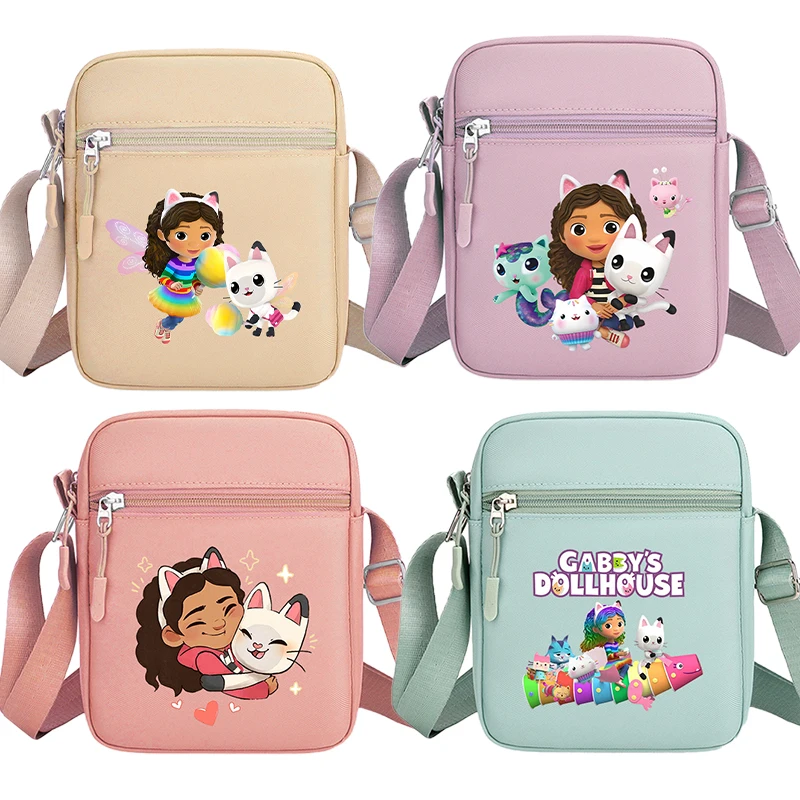 

Gabby Dollhouses Phone Bags Children Single Shoulder Bags Anime Postman Bag Cartoon Printed Crossbody Bag Baby Girl Handbag