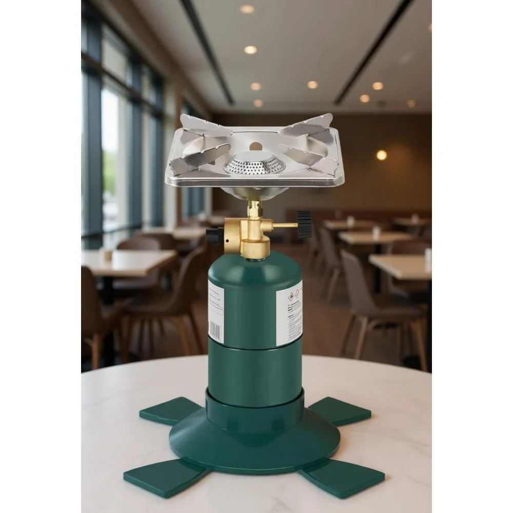 

Portable Single Burner Propane Camping Stove 10000 BTU for Outdoor Cooking with 16oz Cylinder Fuel Not Included
