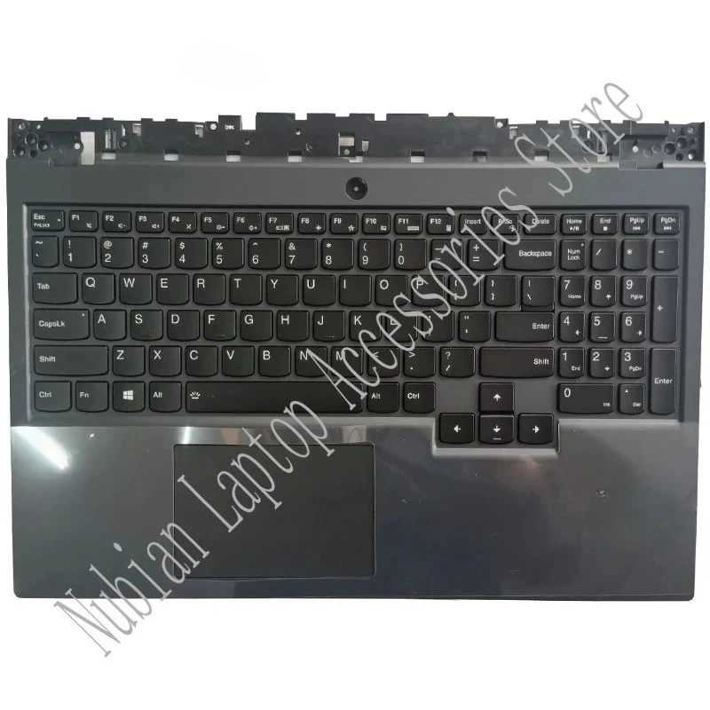 New For Legion 5-15IMH05H -15IMH05 -15ARH05H -15ARH05 Backlit US Keyboard With Palmrest Upper Case Cover