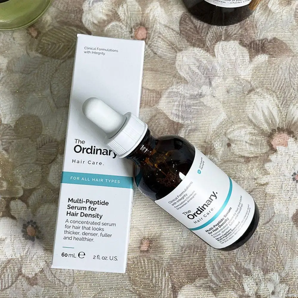 

60 мл масло для ухода за волосами, восстанавливающая эссенция для всех типов волос, мультипептидная сыворотка, повышает плотность волос, обычный бренд, уход за кожей головы