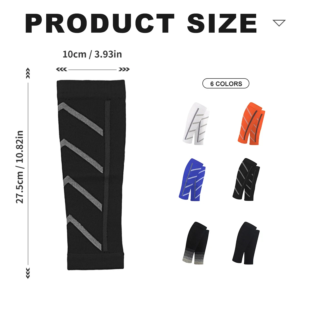 Calcetines deportivos de compresión para hombre, medias largas de presión para correr al aire libre, soporte para pantorrilla, ayuda para correr de noche, mallas de nailon