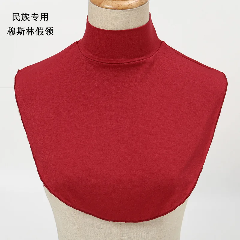 新しいヨーロッパとアメリカのフェイクカラーシャツカバーモーダルフェイクカラースカーフモノクロボトムシャツカバー女性の直接販売