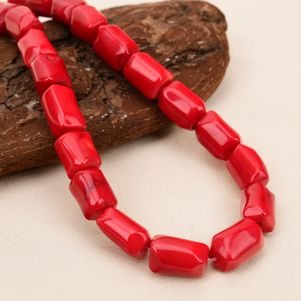 APDGG AA+ Natural Freedom Red Coral Irregular Nugget Loose Beads 15.5'' Strands Jewelry Making DIY view 6
