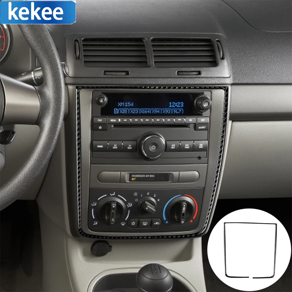 

For Chevrolet Cobalt 2005-2010 Carbon Fiber Car Interior Center CD Panel Decoration Air Conditioner Control Outer Frame Sticker