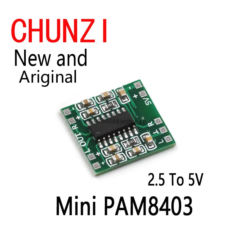 5pcs 2*3W Class D Digital Amplifier Board Efficient 2.5 To 5V USB Power Supply PAM8403 Super Mini Digital Amplifier Board