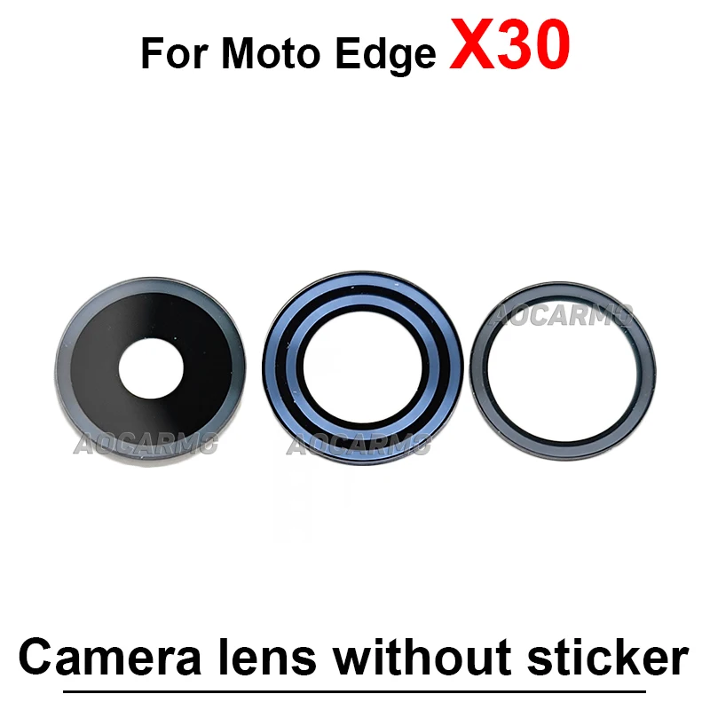 For Motorola Moto Edge X30 Back Rear Camera Big And Small Lens Replacement Part