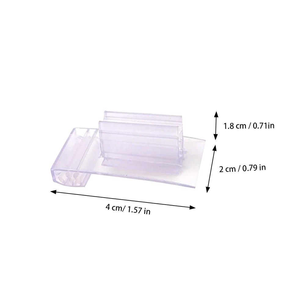 20Pcs Soft Tooth Clamp Lightweight Label Holder for Mall Shop Retail Display Folder Clip-on Sign Holder